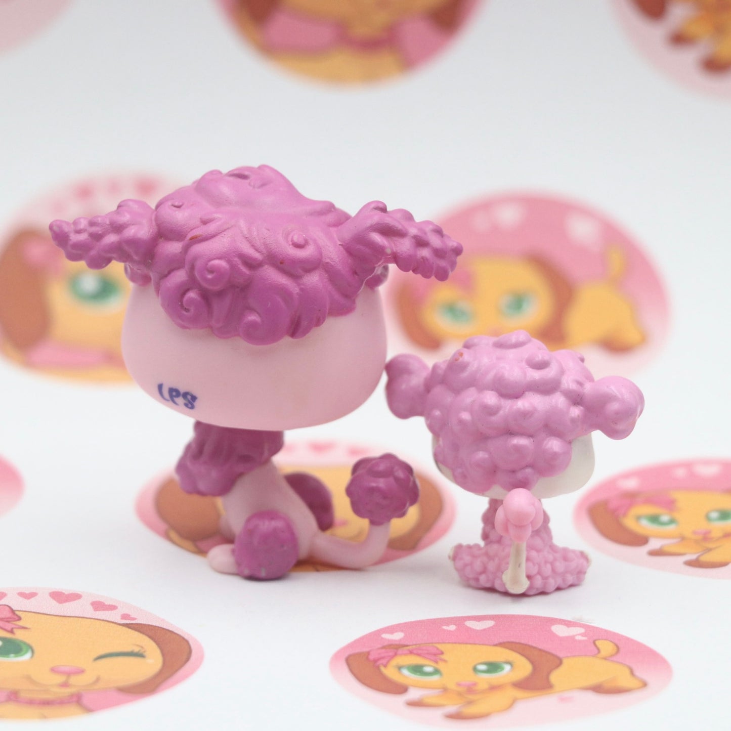 LPS RARE Baby and Mommy Poodles Set