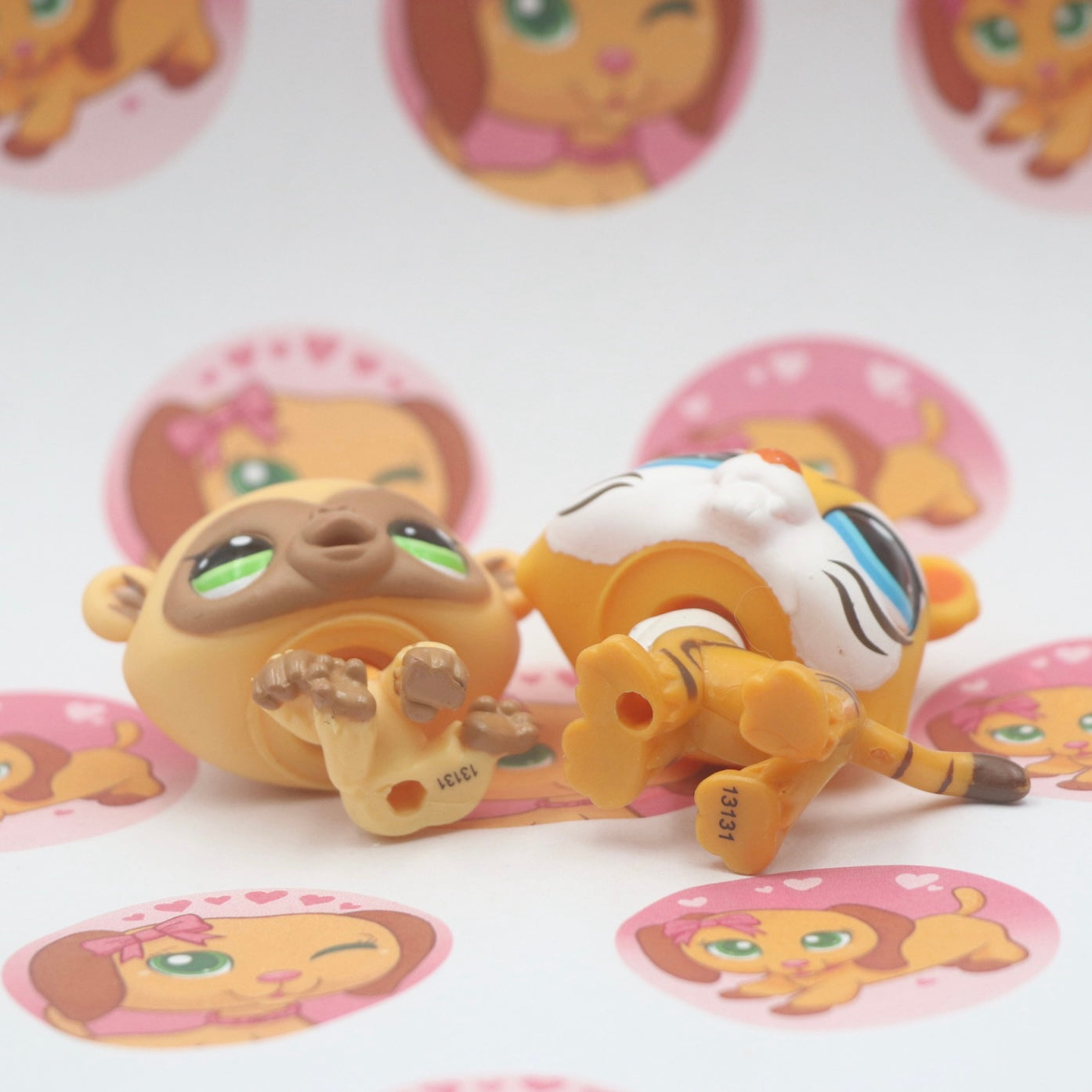 LPS RARE Tiger #2458 And Monkey
