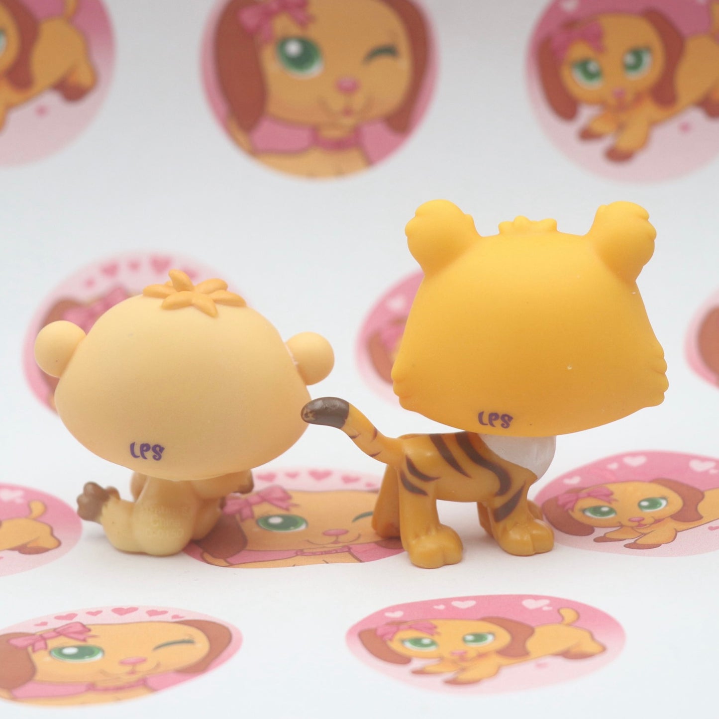 LPS RARE Tiger #2458 And Monkey