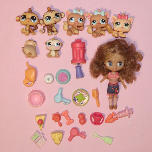 LPS Set + Blythe Doll + 20 Accessories