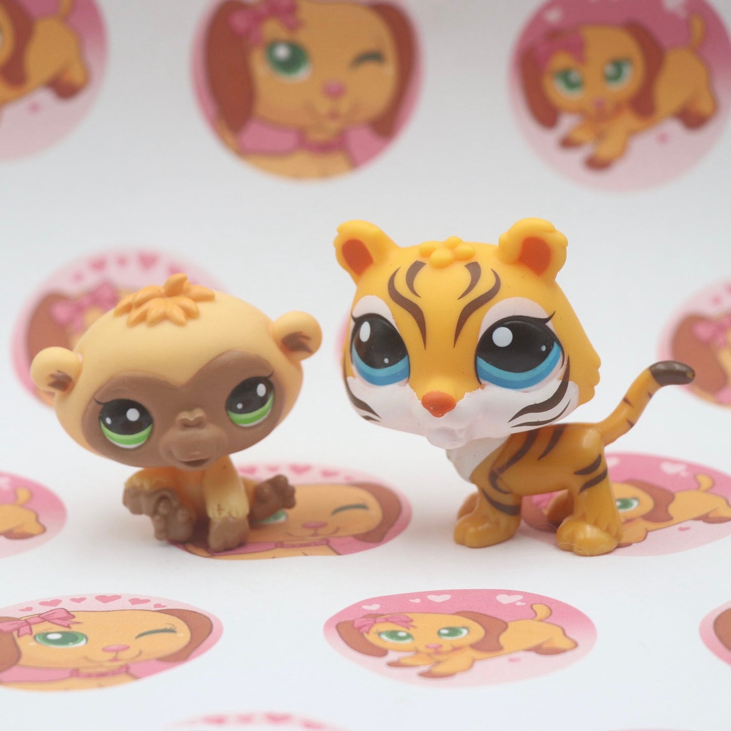 LPS RARE Tiger #2458 And Monkey